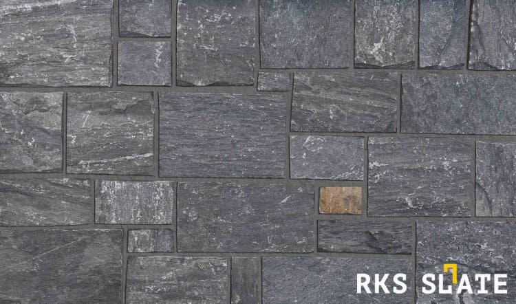 Облицовочный камень RKS SLATE Black Slate Castle