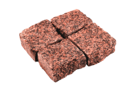 Гранитная брусчатка Сюськюянсаари, колотая 100х100 мм на дорожке | Купить гранитную брусчатку в Санкт-Петербурге | Мощение, ландшафтный дизайн