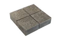 Гранитная брусчатка Габбро, пиленая 100х100 мм на дорожке | Купить гранитную брусчатку в Санкт-Петербурге | Мощение, ландшафтный дизайн
