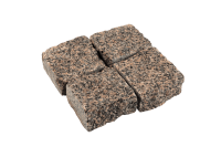 Гранитная брусчатка Ала-Носкуа, колотая 100х100 мм на дорожке | Купить гранитную брусчатку в Санкт-Петербурге | Мощение, ландшафтный дизайн