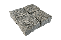 Гранитная брусчатка RKS SLATE Grey Pearl, карандаш 100х100 мм на дорожке | Купить гранитную брусчатку в Санкт-Петербурге | Мощение, ландшафтный дизайн