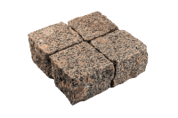 Гранитная брусчатка Ала-Носкуа, колотая 100х100 мм на дорожке | Купить гранитную брусчатку в Санкт-Петербурге | Мощение, ландшафтный дизайн