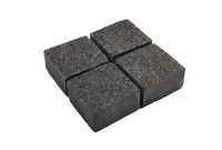 Гранитная брусчатка RKS SLATE Gabbro (Габбро) карандаш 100х100 мм на дорожке | Купить гранитную брусчатку в Санкт-Петербурге | Мощение, ландшафтный дизайн